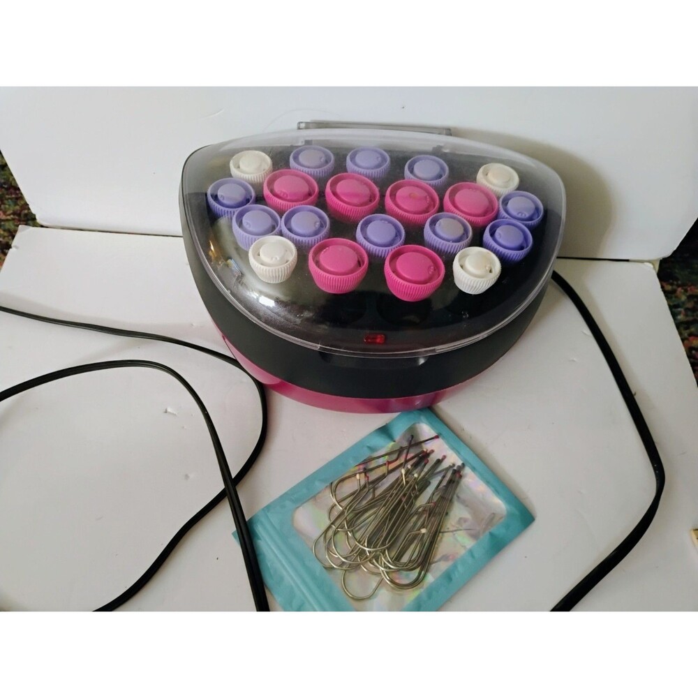 Remington Ionic Conditioning Hair Setter H5600 Hot Rollers 20 Velvet Curlers Cli